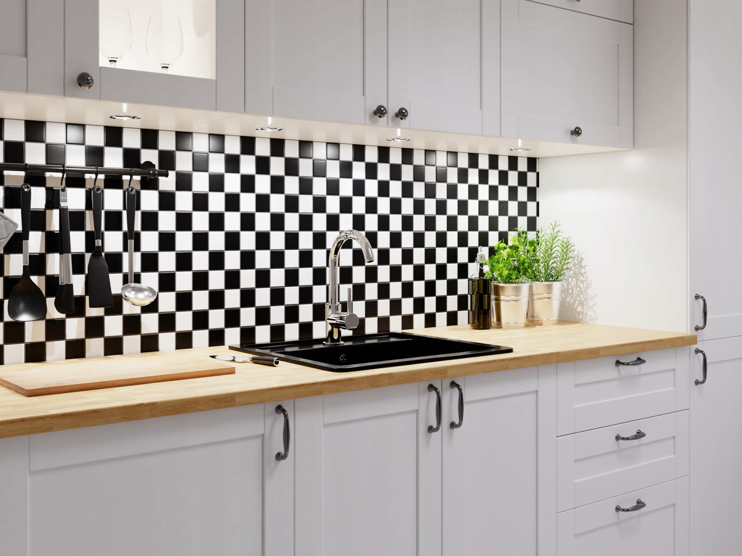 MOZAIKA CERAMICZNA SQUARE SZACHOWNICA MAT Kod producenta MCS-57m