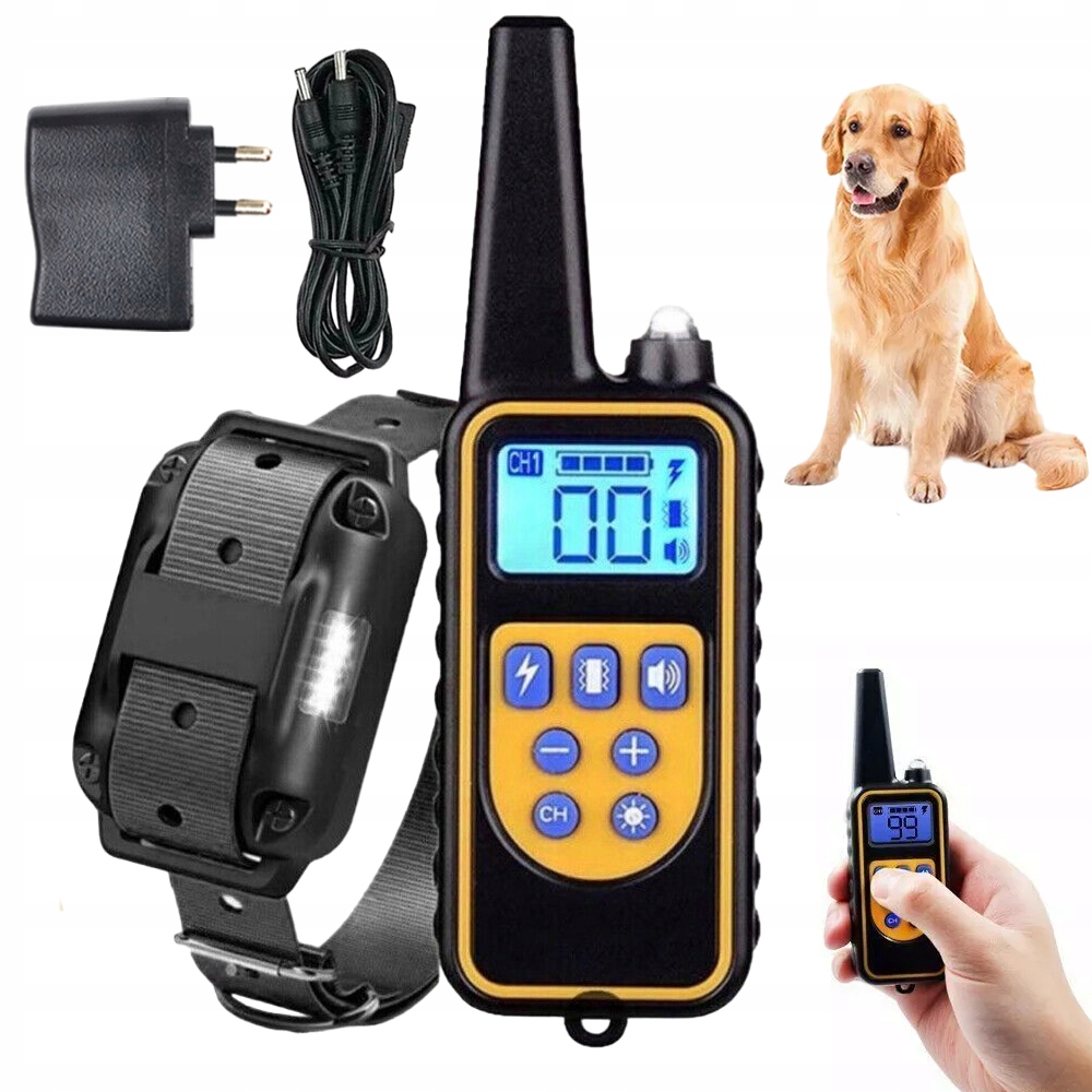 Levně Inteligentní Elektrický Obojek Pro Psa 800 M, Voděodolný, 4 Režimy