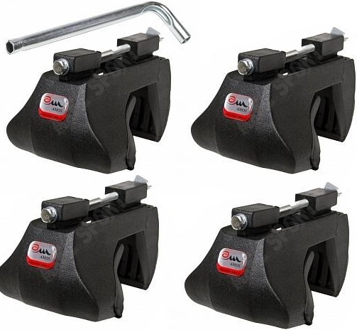 Stopy do bagażnika AMOS Alfa 4 szt. ładowność 75 kg