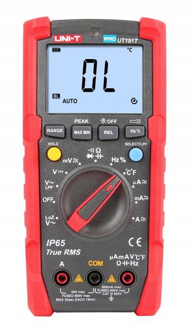 Univerzálny merač IP65 Uni-t Pro UT191T TrueRMS