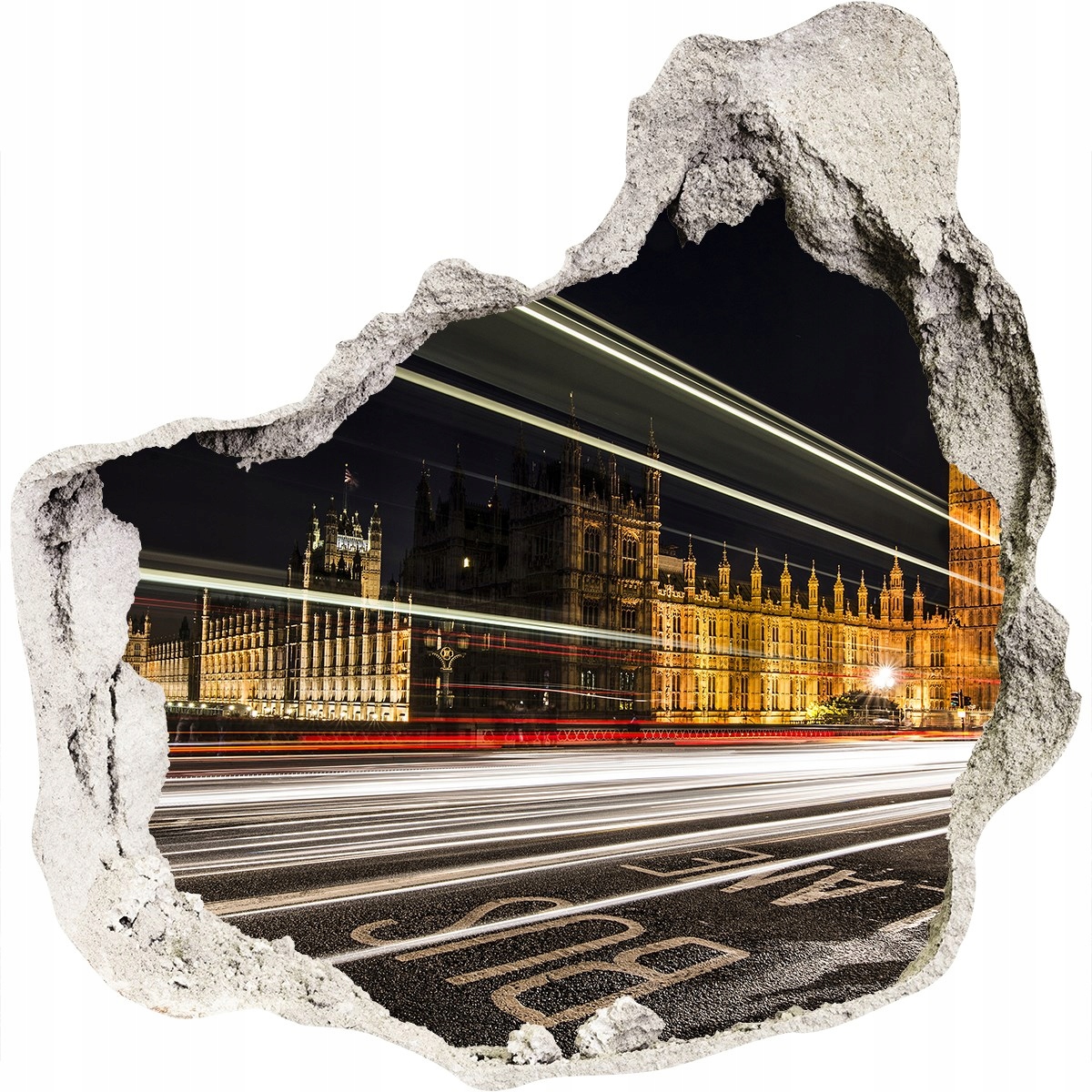 

Fototapeta dziura na ścianę 3d Big Ben Londyn