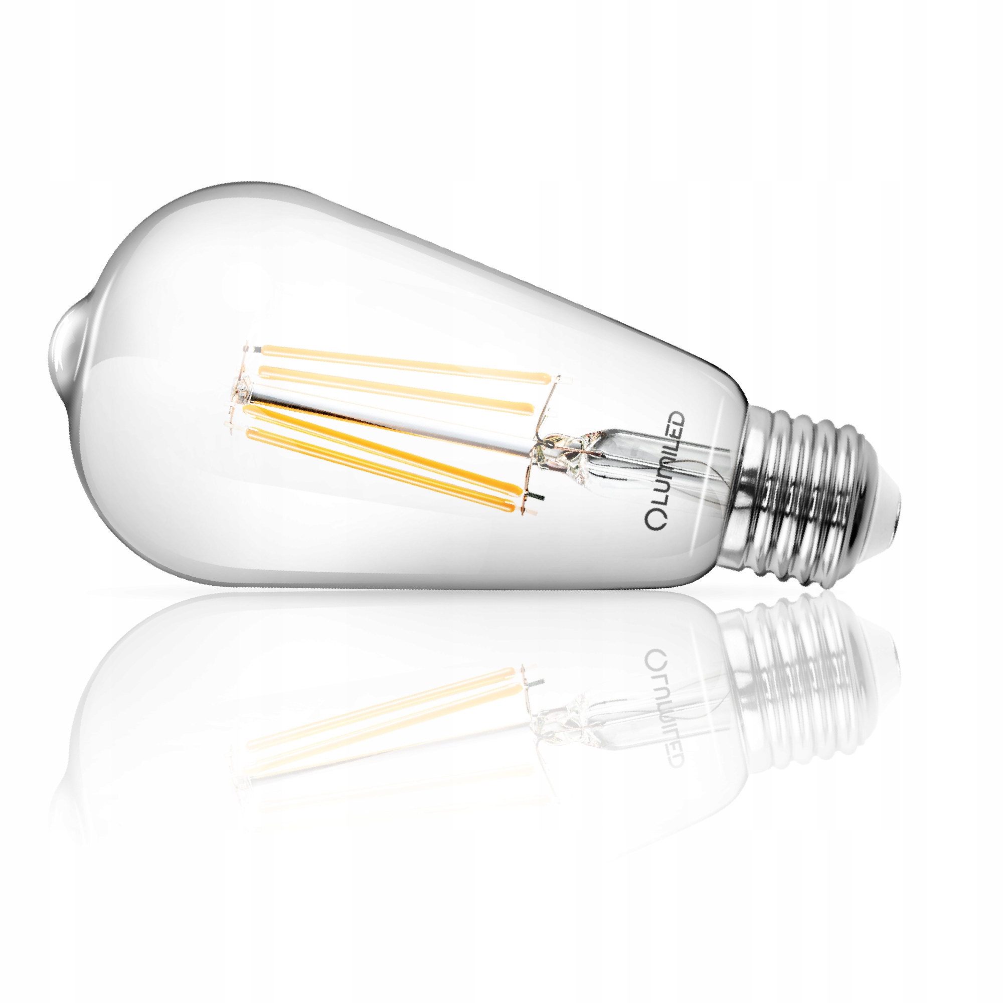 Żarówka LED E27 EDISON ST64 8W = 60W 3000K Ciepła FILAMENT OZDOBNA RETRO Marka Lumiled