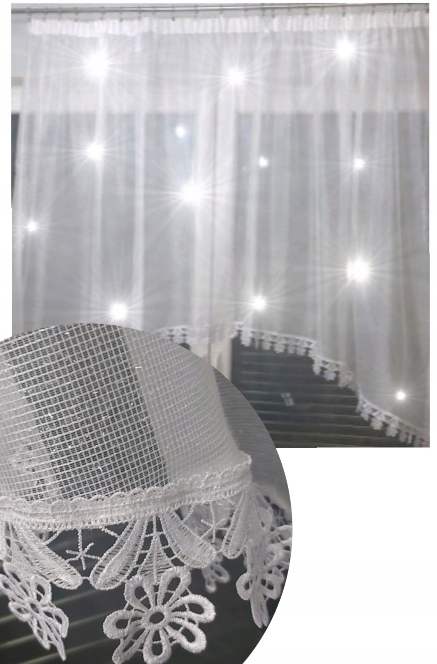 

Firanka Szron Markizeta Łuk Gipiura Śnieżnobiała