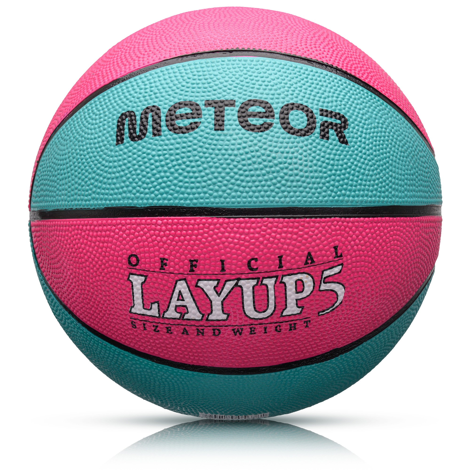Piłka Koszowa Do Koszykówki Dla Dzieci powyżej 10lat Meteor Layup #5 gumowa