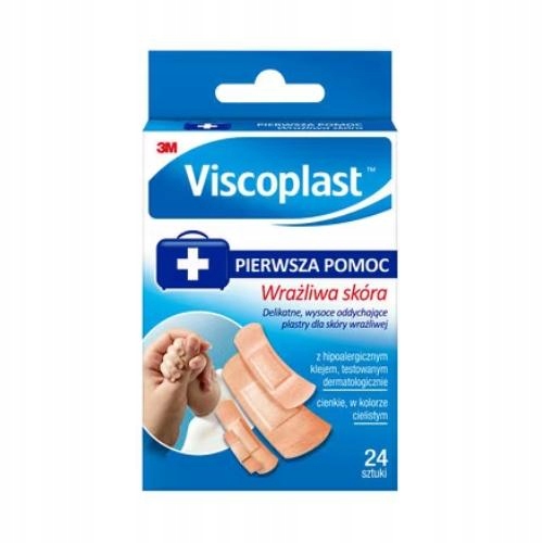 

Viscoplast zestaw plastrów Wrażliwa Skóra, 24 szt.