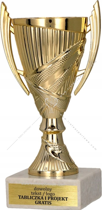 

Puchar złoty Zoja 13 cm tabliczka