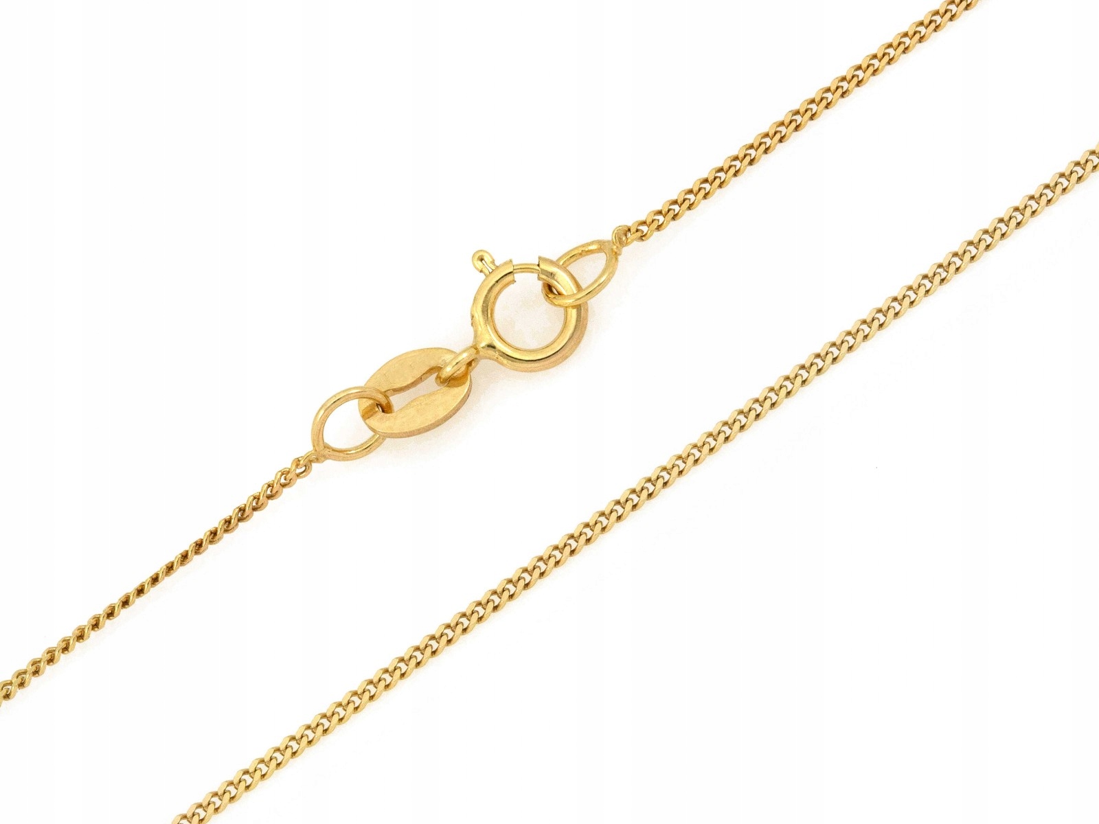 Zlatý řetízek pro ženu 585 s pancířovou vazbou 0.9 mm, délka 45 cm, klasický