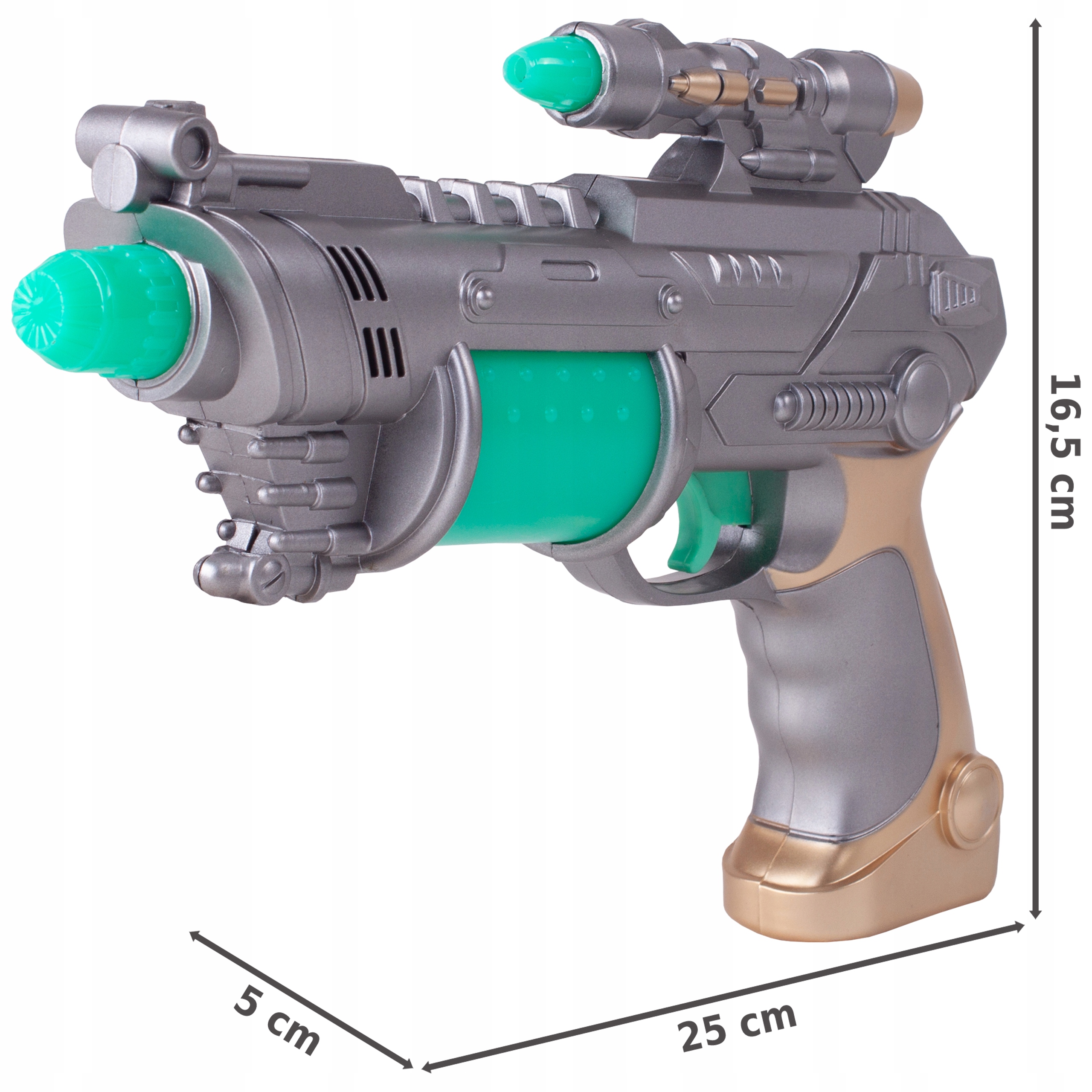 PISTOLET ŚWIETLNY ZABAWKOWY GALAXY ŚWIATŁO DŹWIĘK EAN (GTIN) 5901924203483