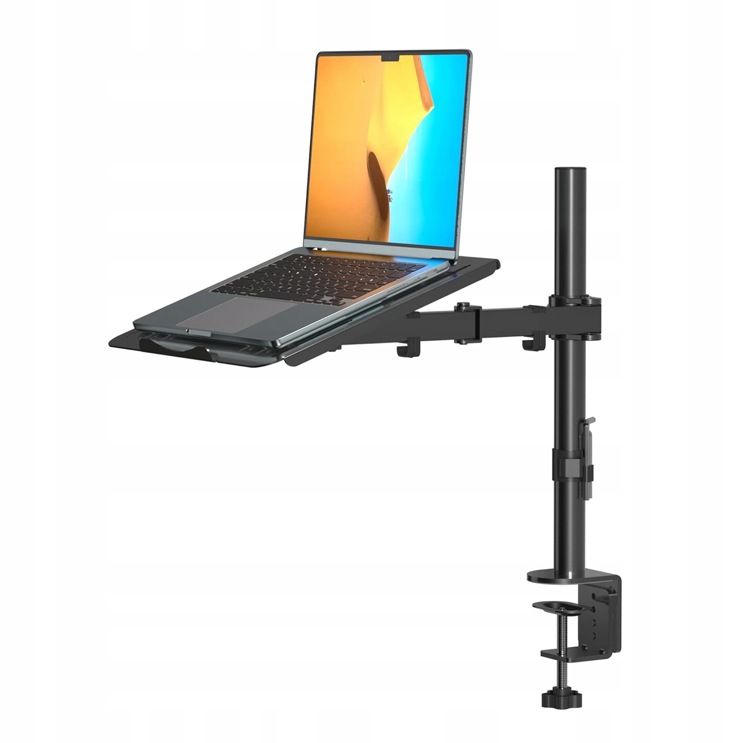 Suptek Rameno monitoru s držákem na notebook 13-27" 360° Vesa 75x75 100x100 mm