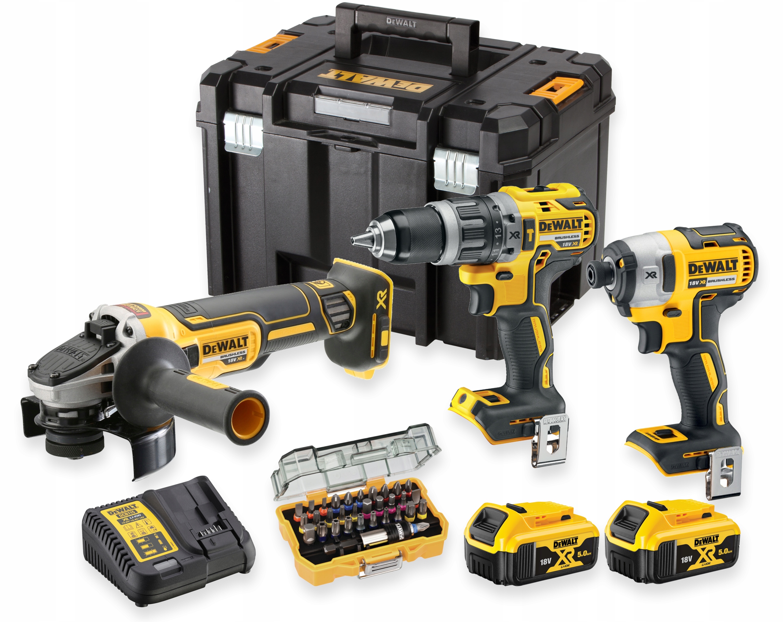 DEWALT ZESTAW COMBO DCD796 + DCF887 + DCG405 2XAKU