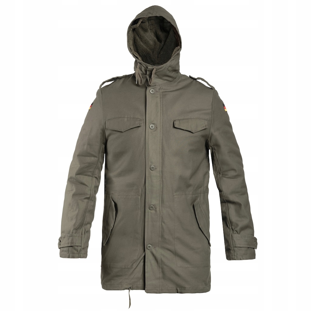 Celoroční bunda s kapucí Brandit Bw Parka Flag Olive 3XL
