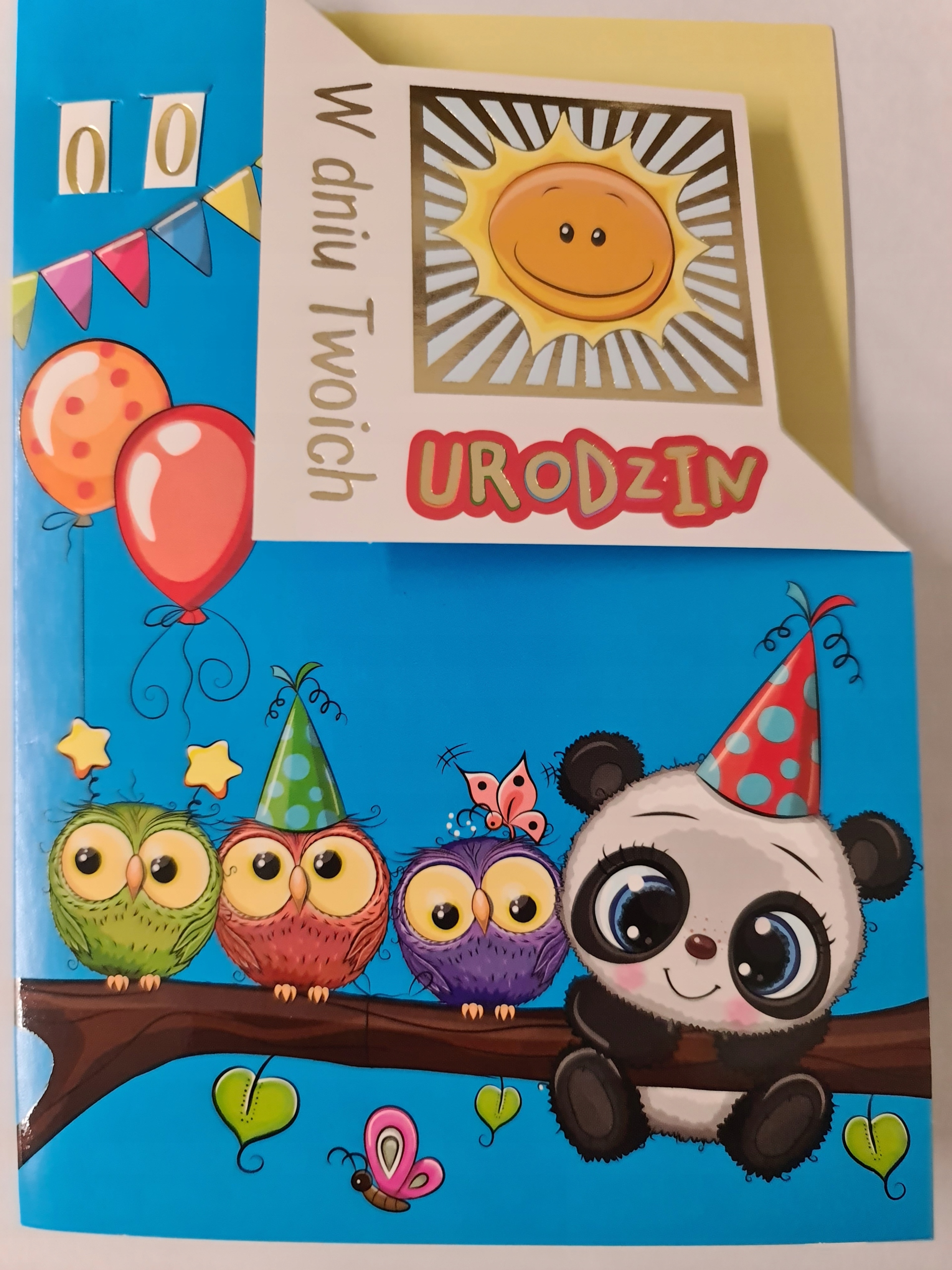 

Kartki urodzinowe dla dziecka z wymienną cyferką