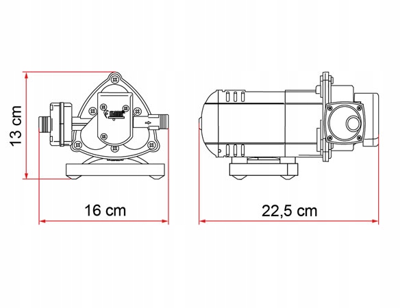 Pompka cisnieniowa wody FIAMMA AQUA 8 7l min 12V Part number 01216C01