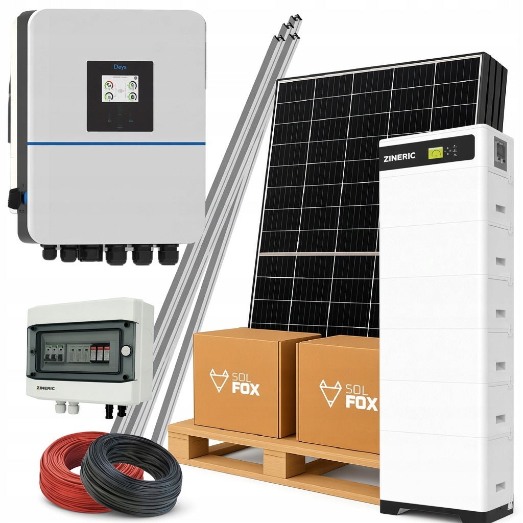 Fotovoltaický hybridní set 10 kW Ja Solar 510 W Černý rám 20 ks