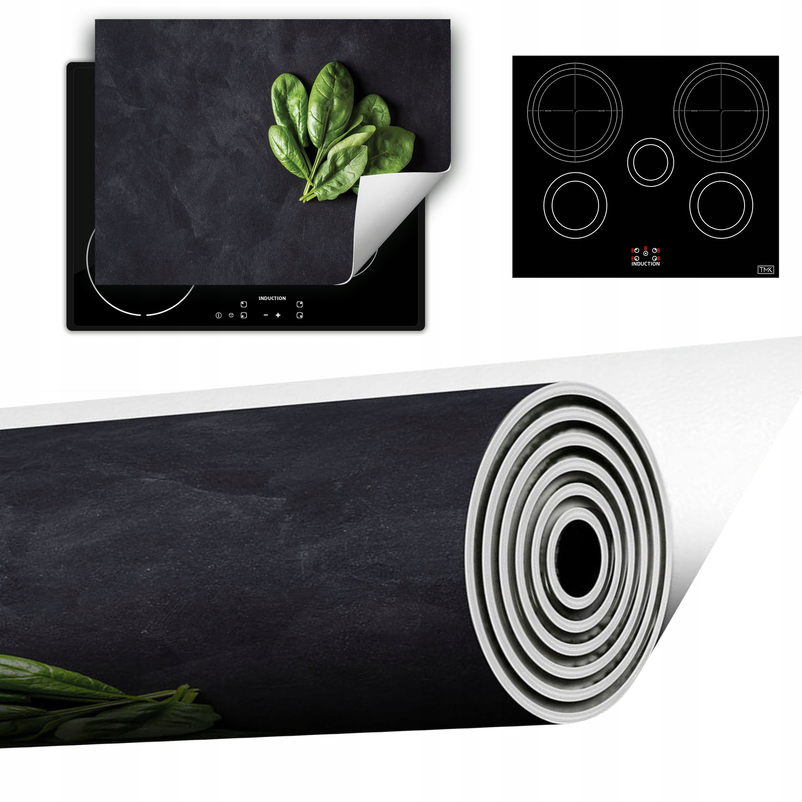 Vinylová Podložka Do Kuchyně Více Místa 70x52 břidlice bazalka