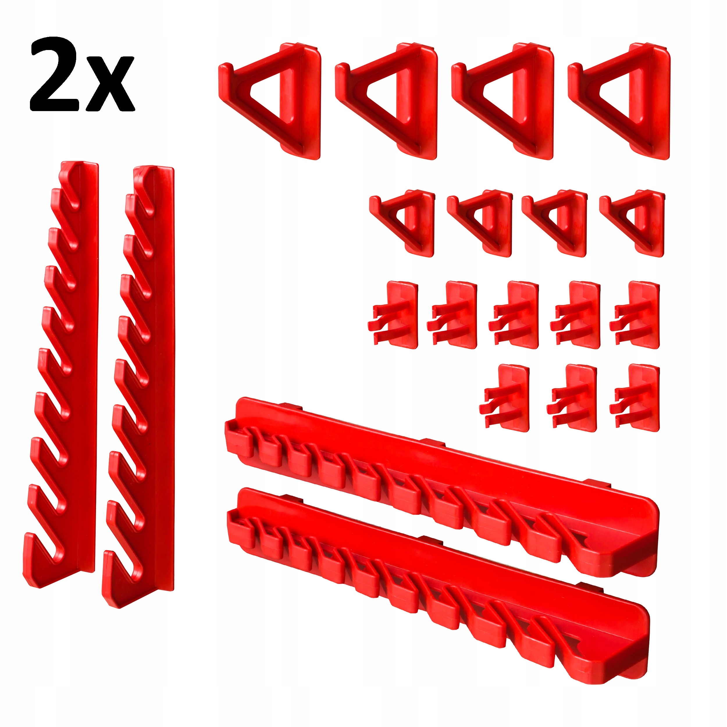 Tablica narzędziowa 115 x 78 cm ścianka warsztatowa 32 kuwety garaż klucze Szerokość produktu 115 cm