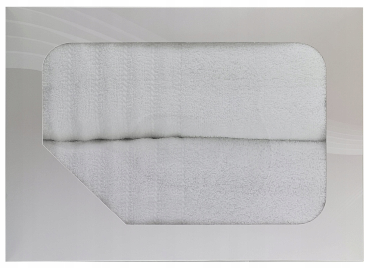 Komplet 2 ręczników Alexa 50x90 70x130 pudełko Greno biały