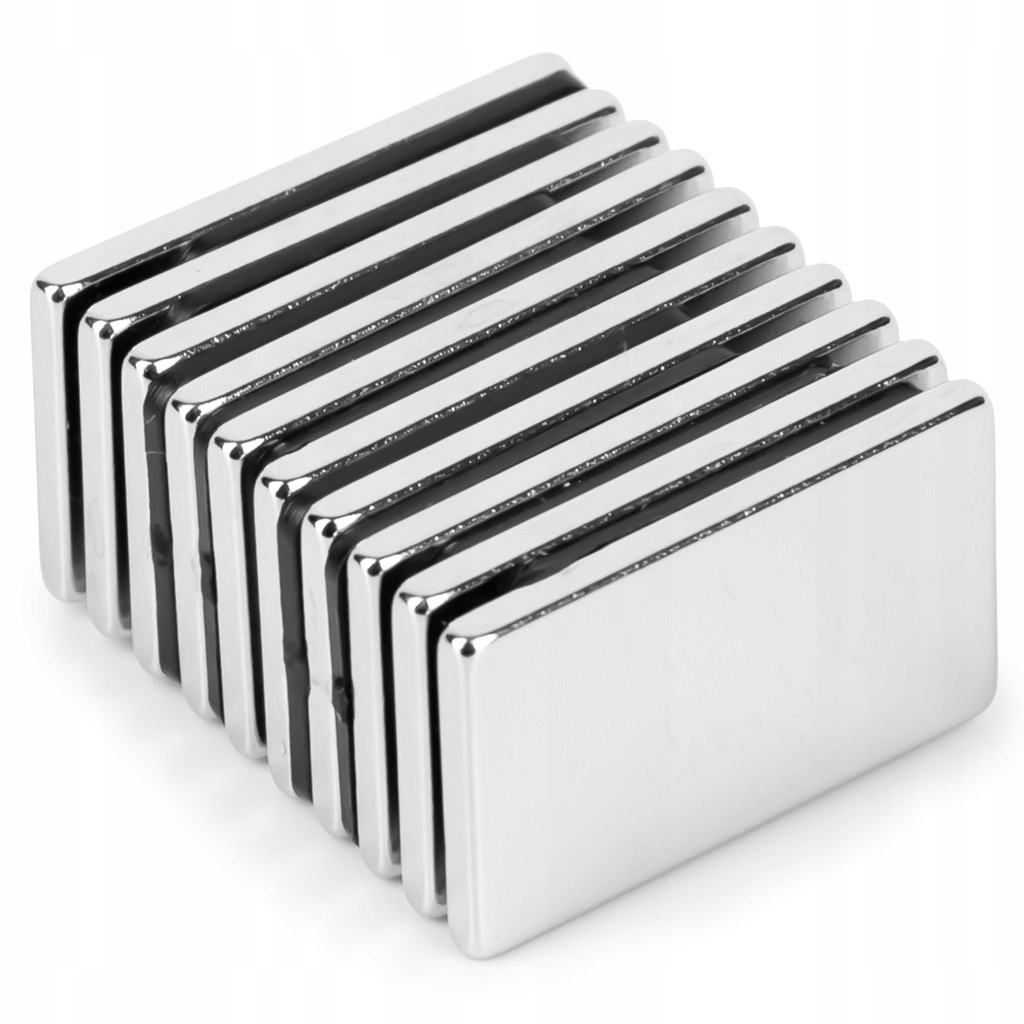 

25x15x2 Mocny Magnes Neodymowy Magnesy 10 szt.