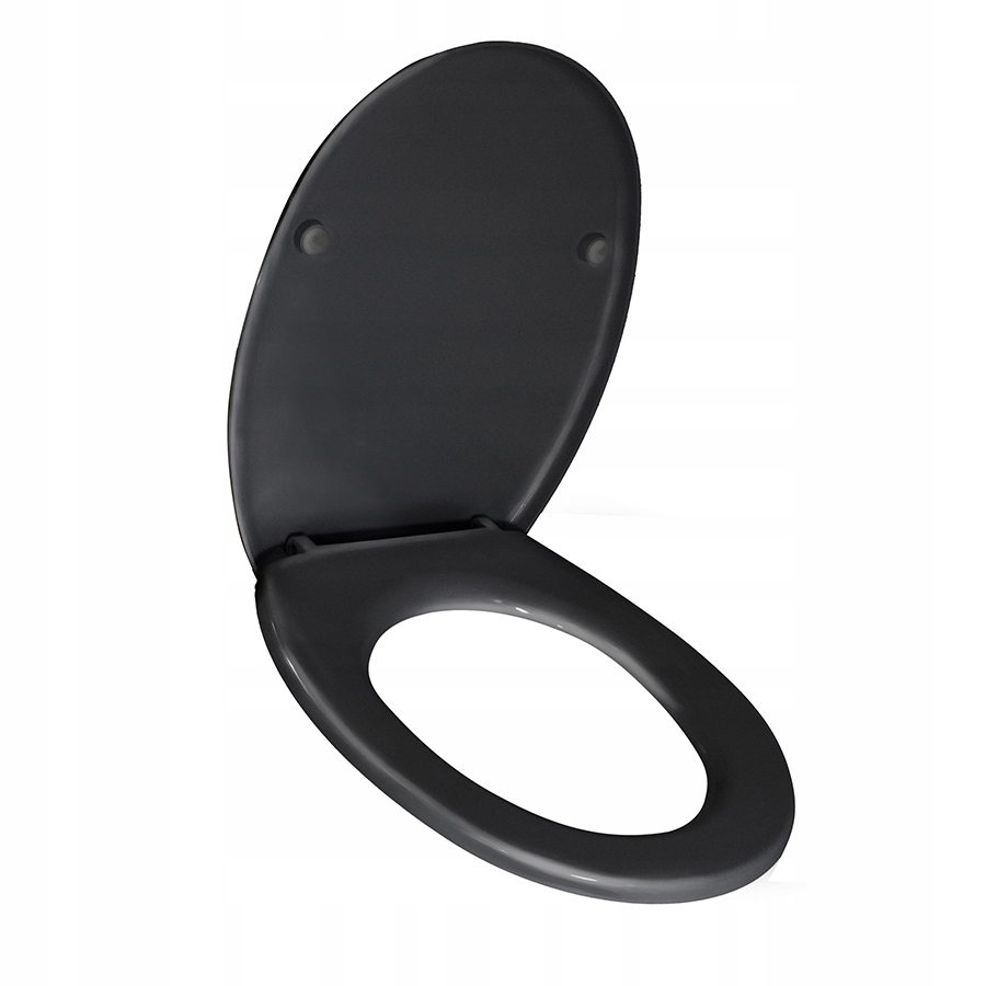 Wc Sedátko Toaletní Deska Černá Pomalu Se Sklápějící Duroplast Univerzální