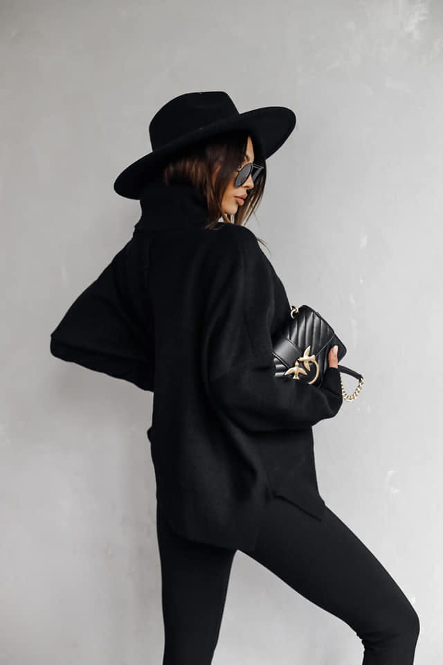 CZARNY SWETER ME GUSTA ALVARO Rozmiar uniwersalny