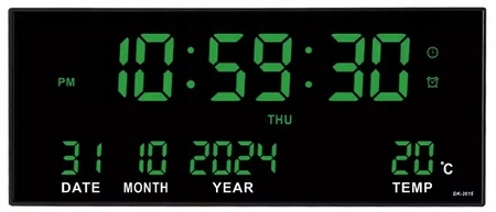 Duży Zegar Ścienny Elektroniczny Cyfrowy XL 45