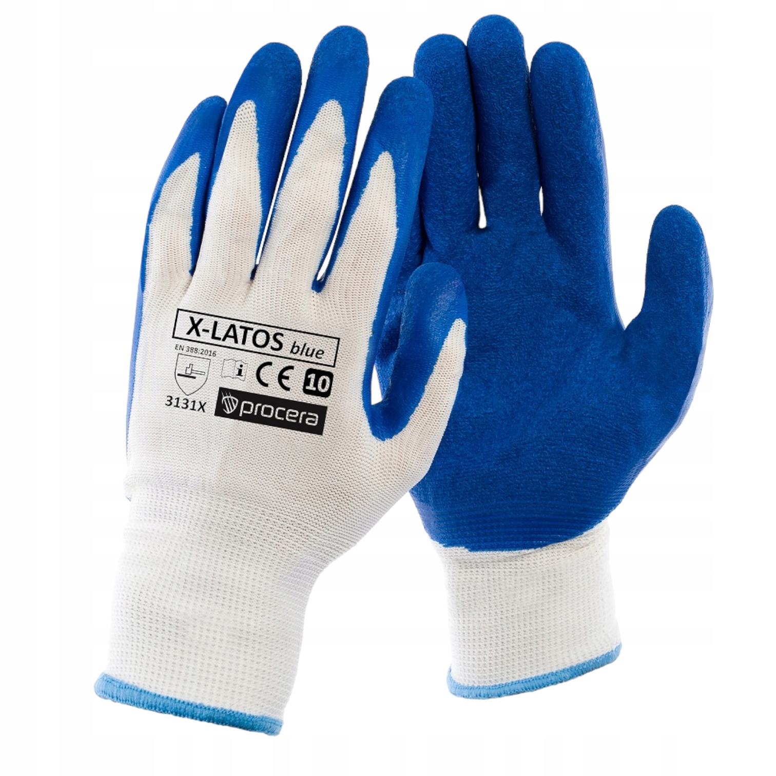 

Rękawice X-latos Blue Rozm 11 Ochronne Powlekane