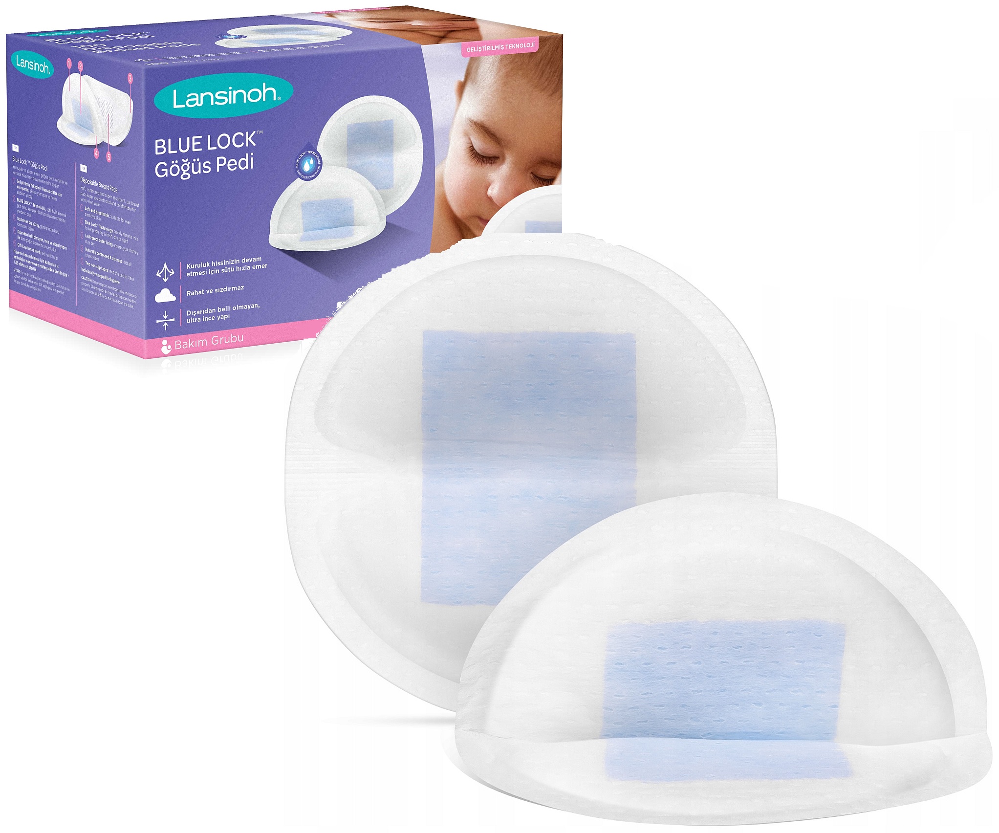 LANSINOH 100 szt. JEDNORAZOWE WKŁADKI LAKTACYJNE