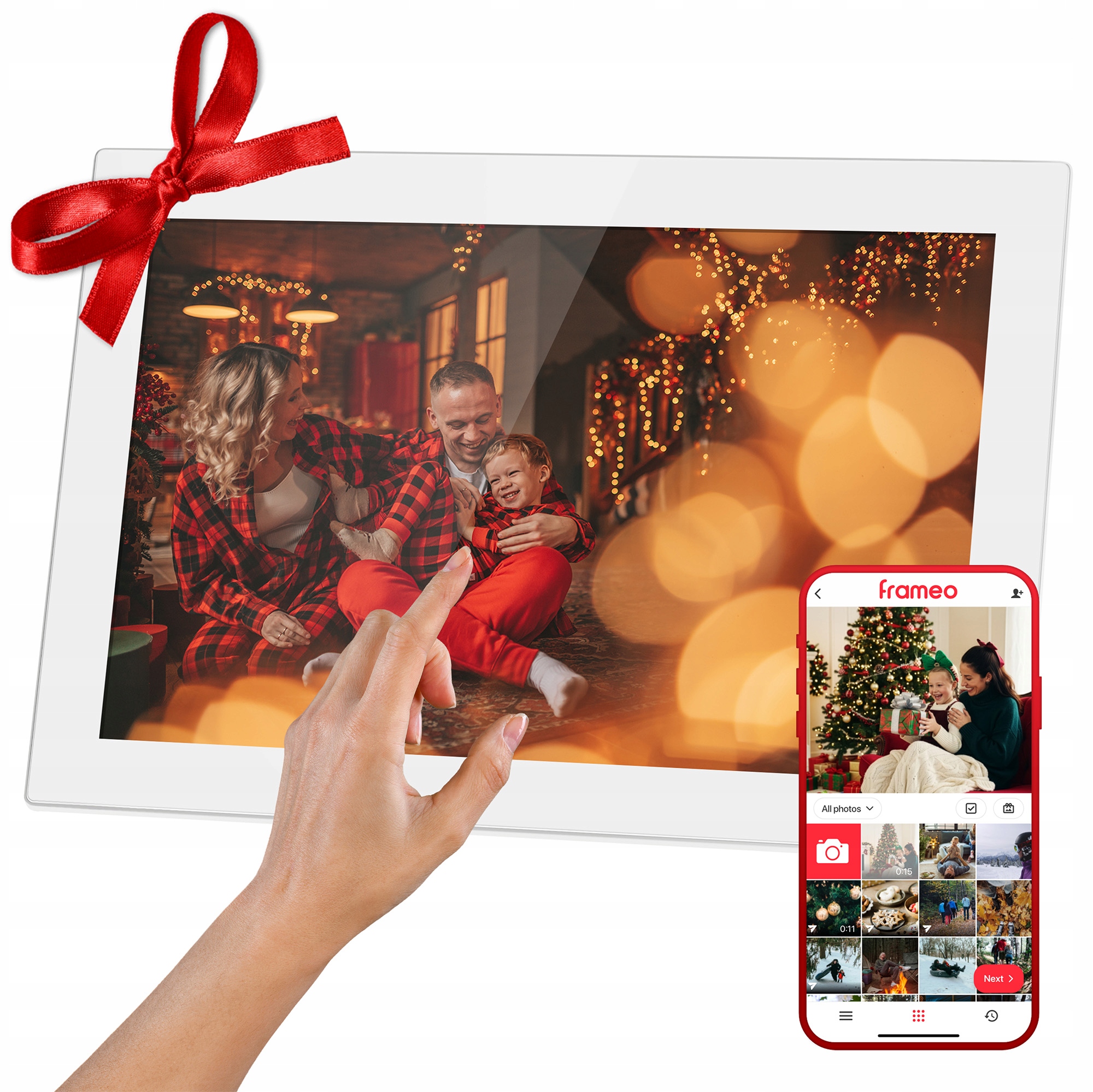 Digitální rámeček Kruger&Matz na fotografie Frameo Wi-Fi 10,1", vysoce kvalitní panel