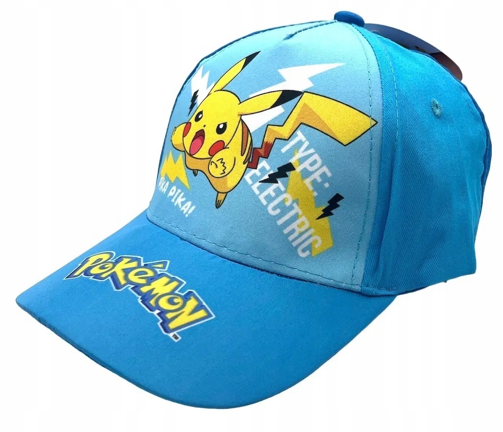 

Czapka Daszkiem Pokemon Pikachu Bejsbolówka Bawełn