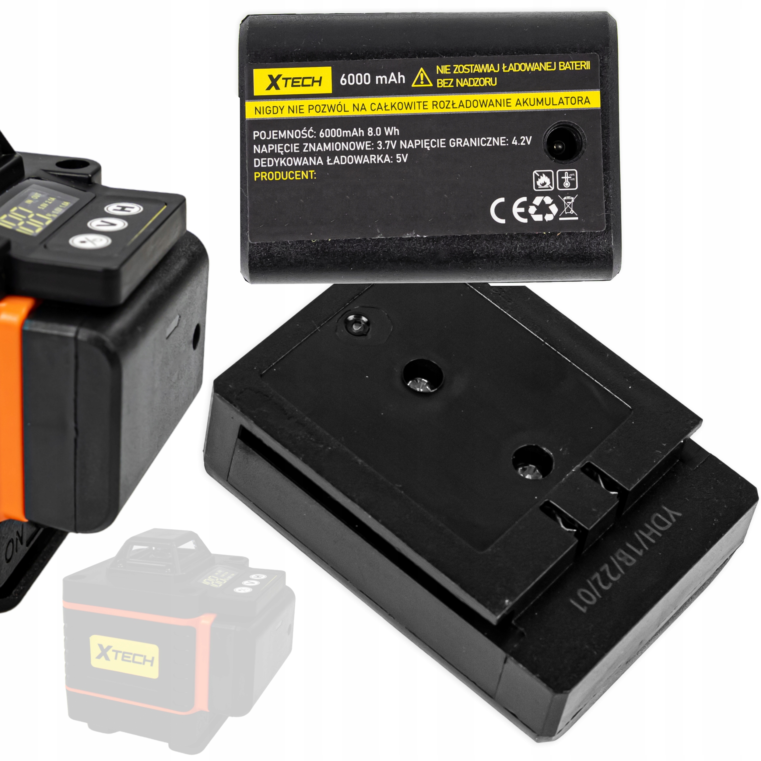 

Bateria Do Poziomicy Laserowej Akumulator 6000mAh
