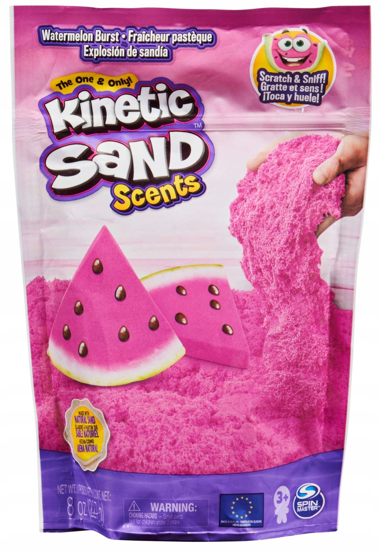 KINETIC SAND SCENTS PIASEK PACHNĄCY ZAPACHOWY ARBUZ RÓŻOWY Liczba kolorów 1