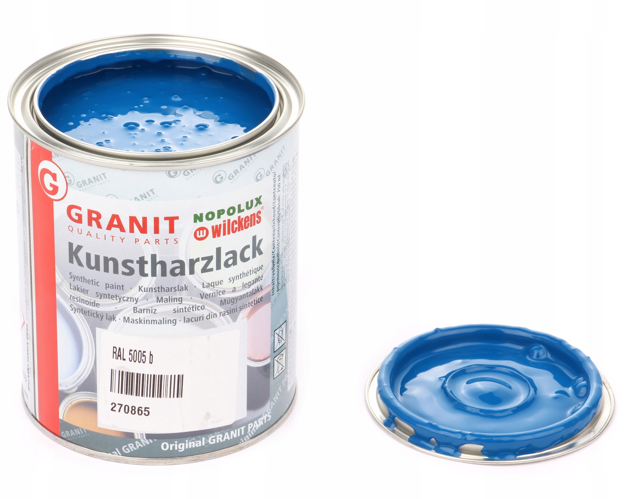 lak, barva strojů Ral 5005 2,5l Wilckens Granit