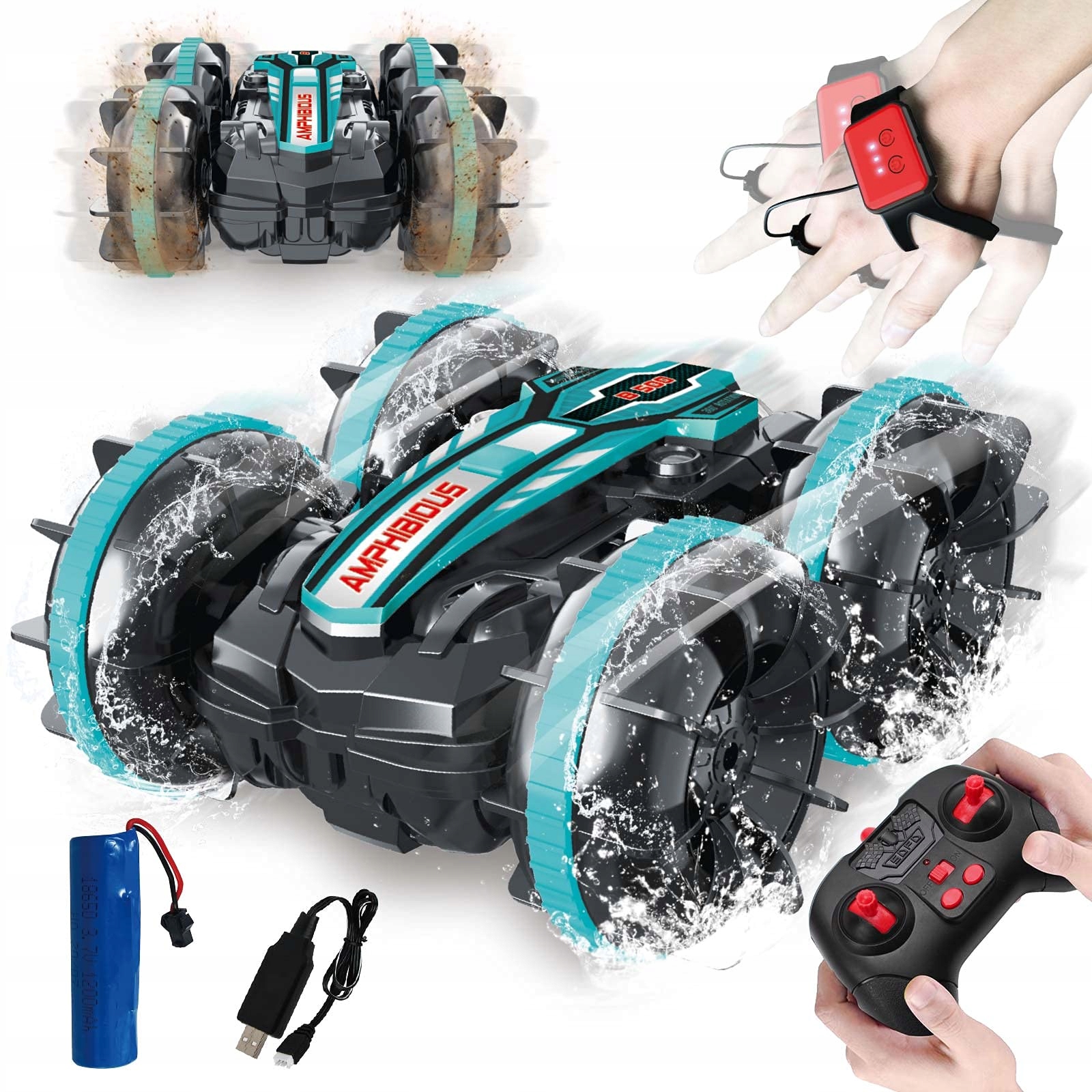 

Samochód Sterowany Ręką Gestami+pilot 2400mAh 4×4
