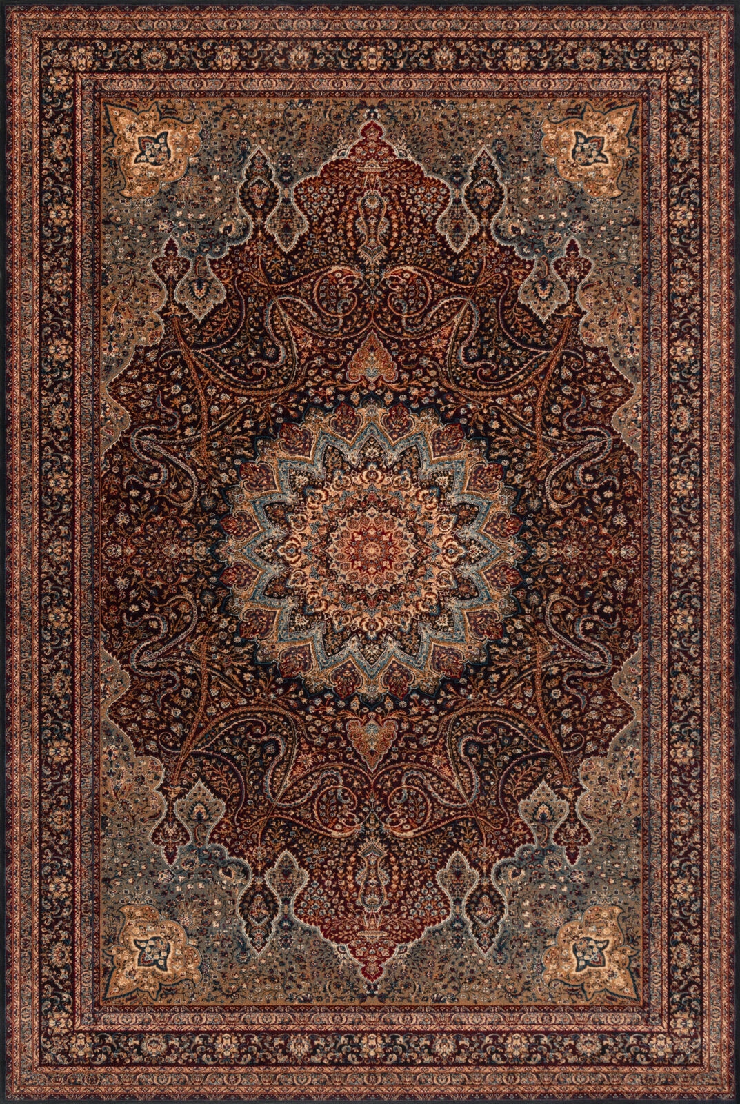 Dywan wełniany do salonu Agnella Namak Bordowy Agnus 230x340 cm
