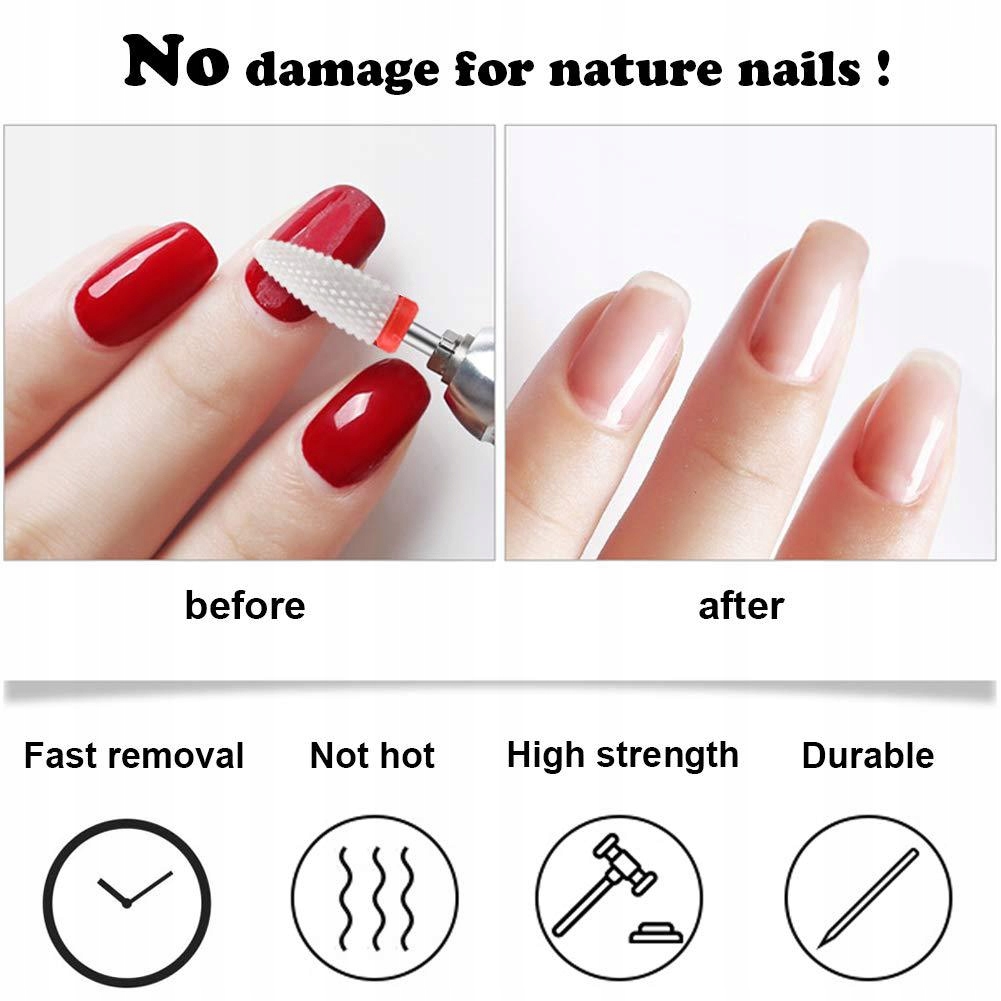 ZESTAW FREZÓW CERAMICZNYCH I DIAMENTOWYCH 10SZT Kolor dominujący srebrny