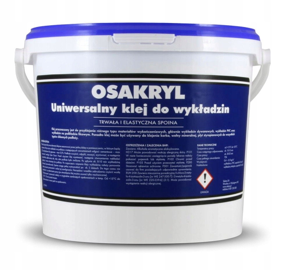 Klej poliuretanowy do wykładzin dywanów Tytan Osakryl Selena 14 kg