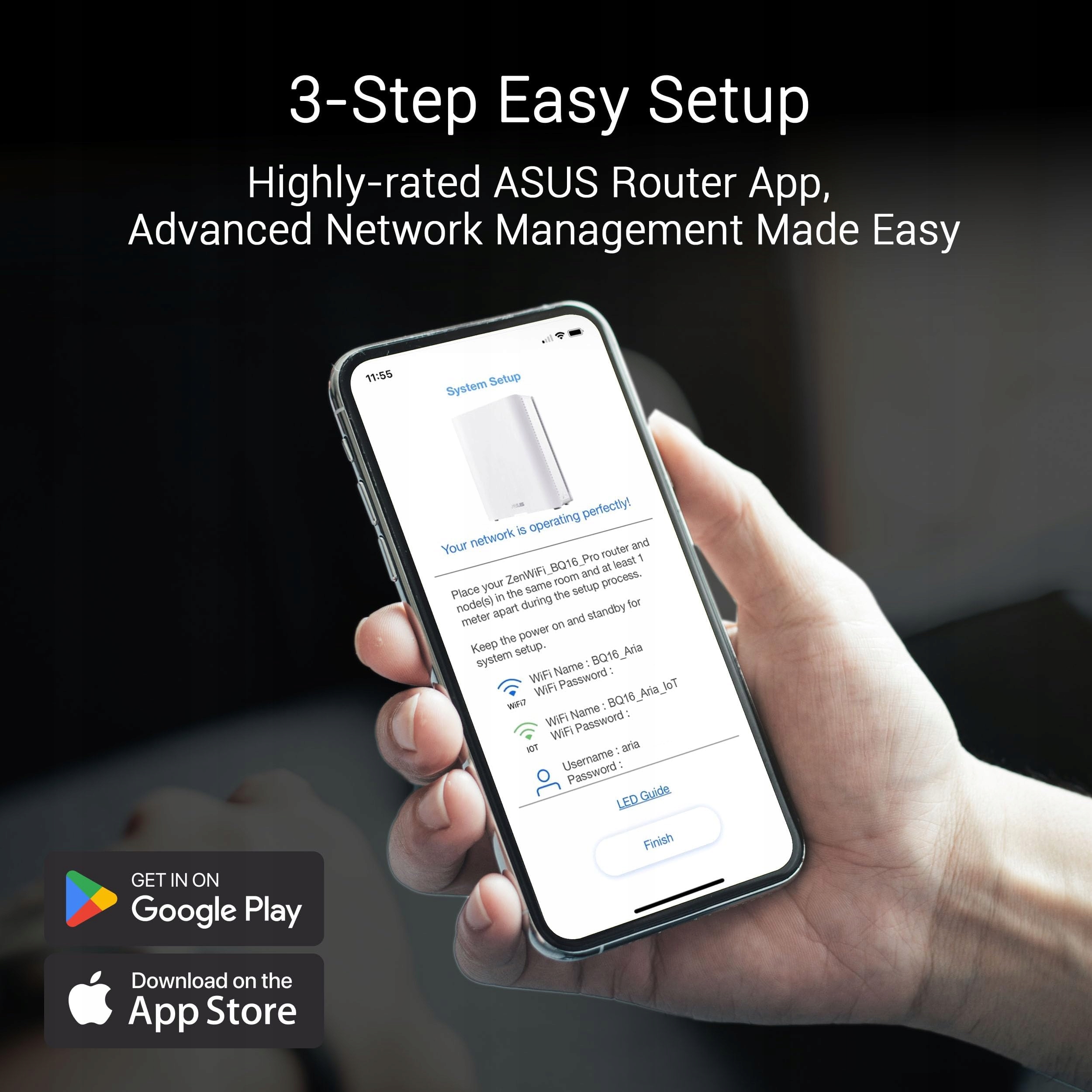 ASUS ZenWiFi BQ16 Router Mesh WiFi7 Quad Band 370m2 10G IoT VPN 4G 5G — miniatura 8