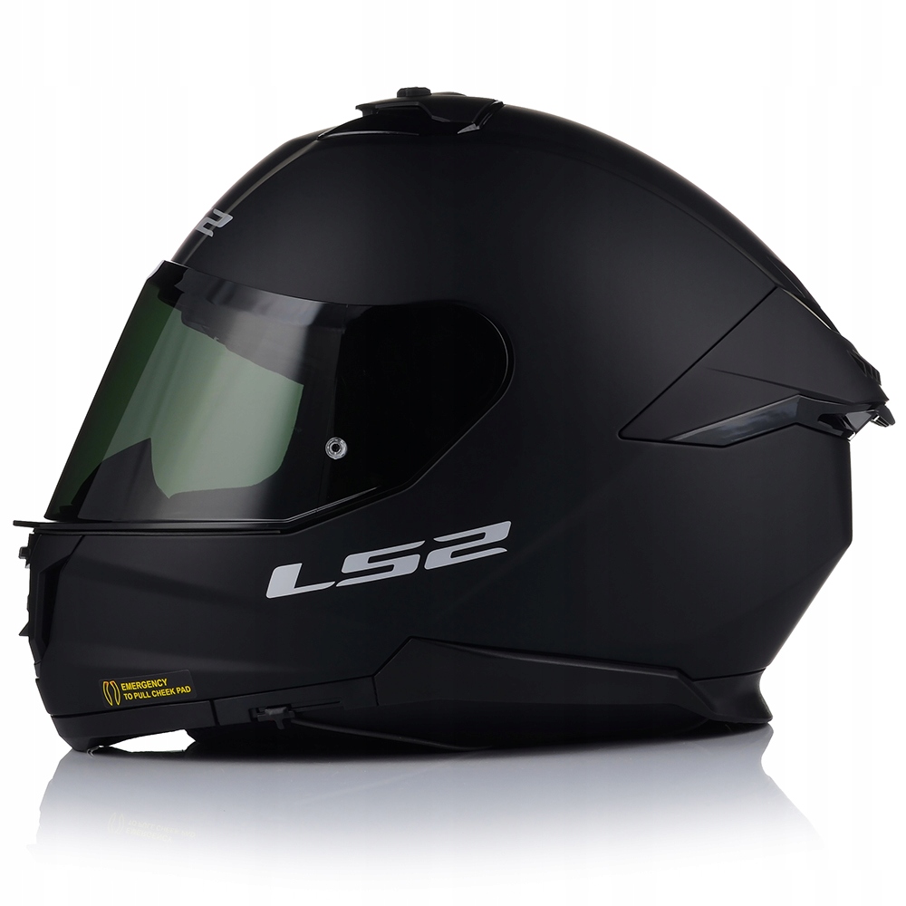 KASK MOTOCYKLOWY LS2 FF808 STORM II CZARNY MAT BLENDA + PRZYCIEMNIANA SZYBA Stan opakowania oryginalne