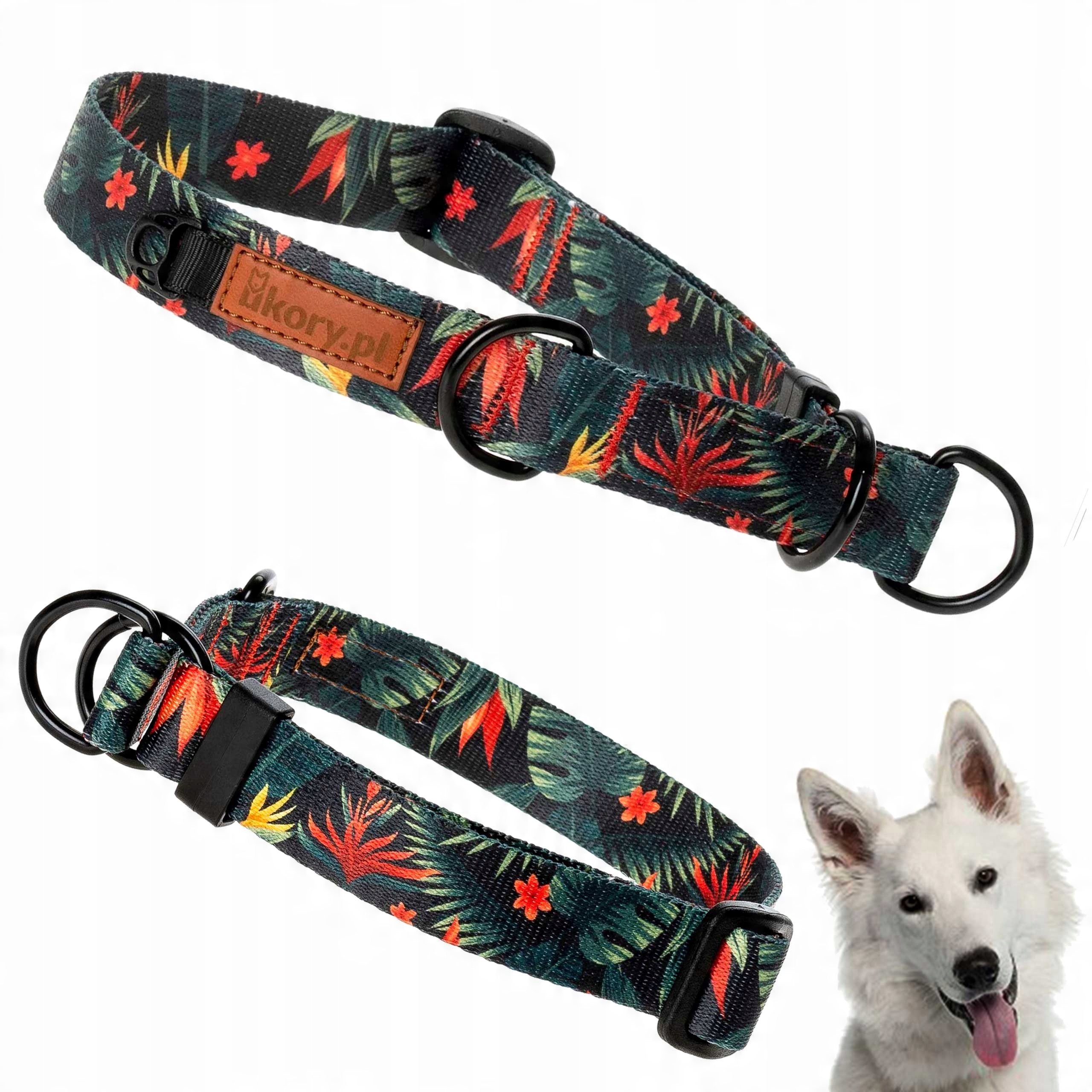 

Obroża Półzaciskowa dla psa szer.30mm L/XL ukory