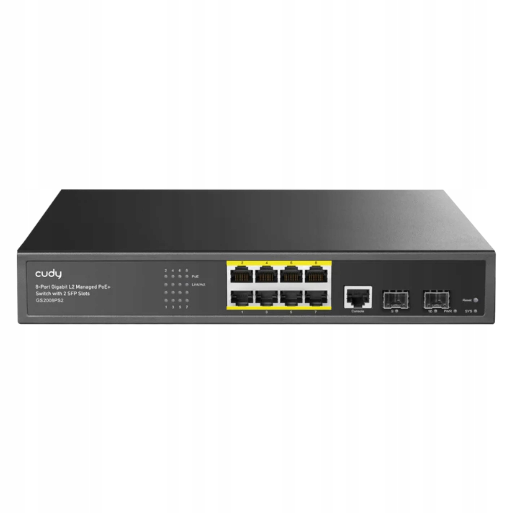 Switch Poe GS2008PS2 8-PORTOVÝ Sfp Cudy