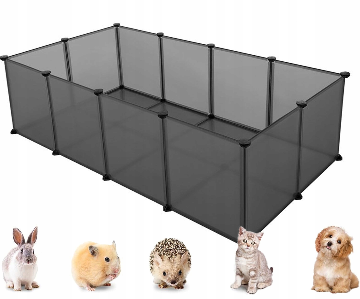 Klatka Kojec Wybieg z Płytami Podłogowymi dla zwierząt królików 45x72x142