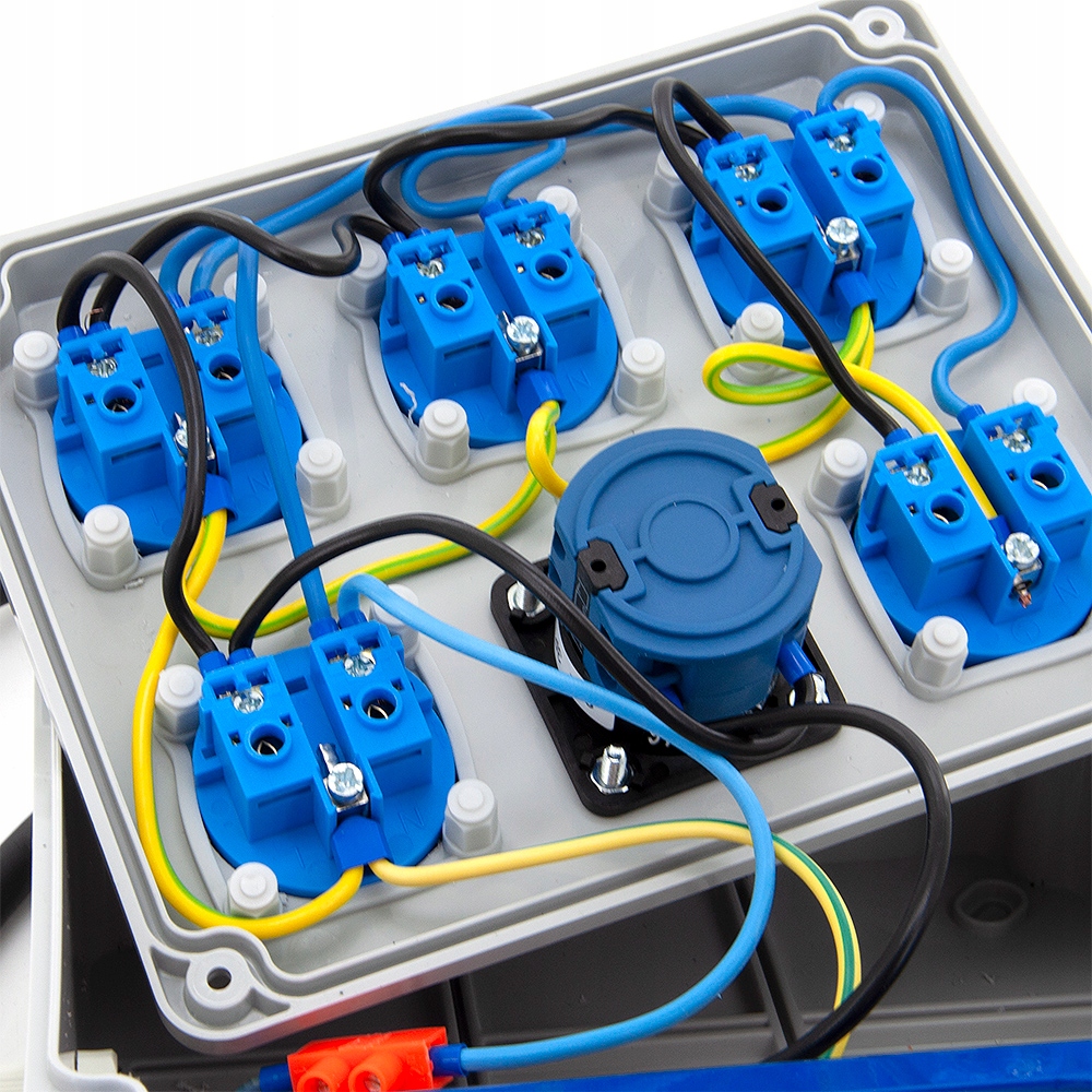 ROZDZIELNICA SKRZYNKA JEDNOFAZOWA PRZENOŚNA 5x230V Kod producenta P5001.5M-01U