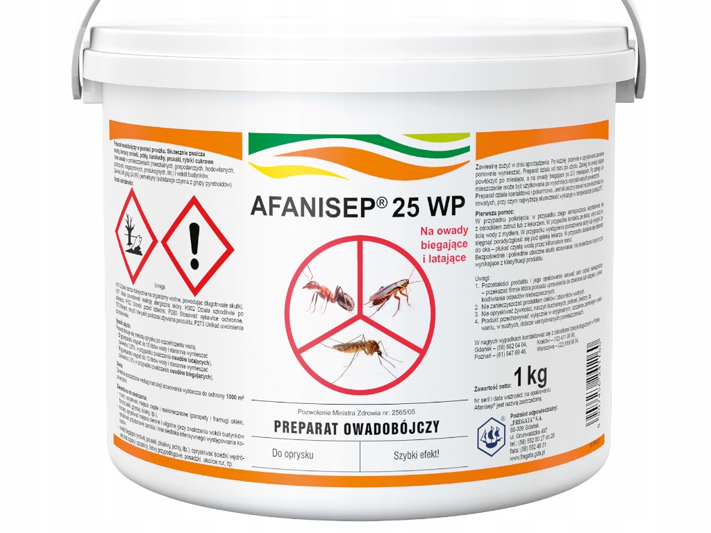 

Afanisep Oprysk Kleszcze Komary Muchy Mrówki 1KG