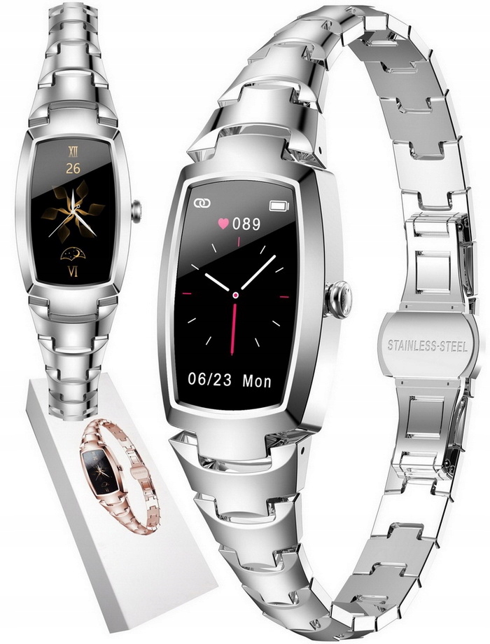 

Zegarek Damski Na Bransolecie Smartwatch