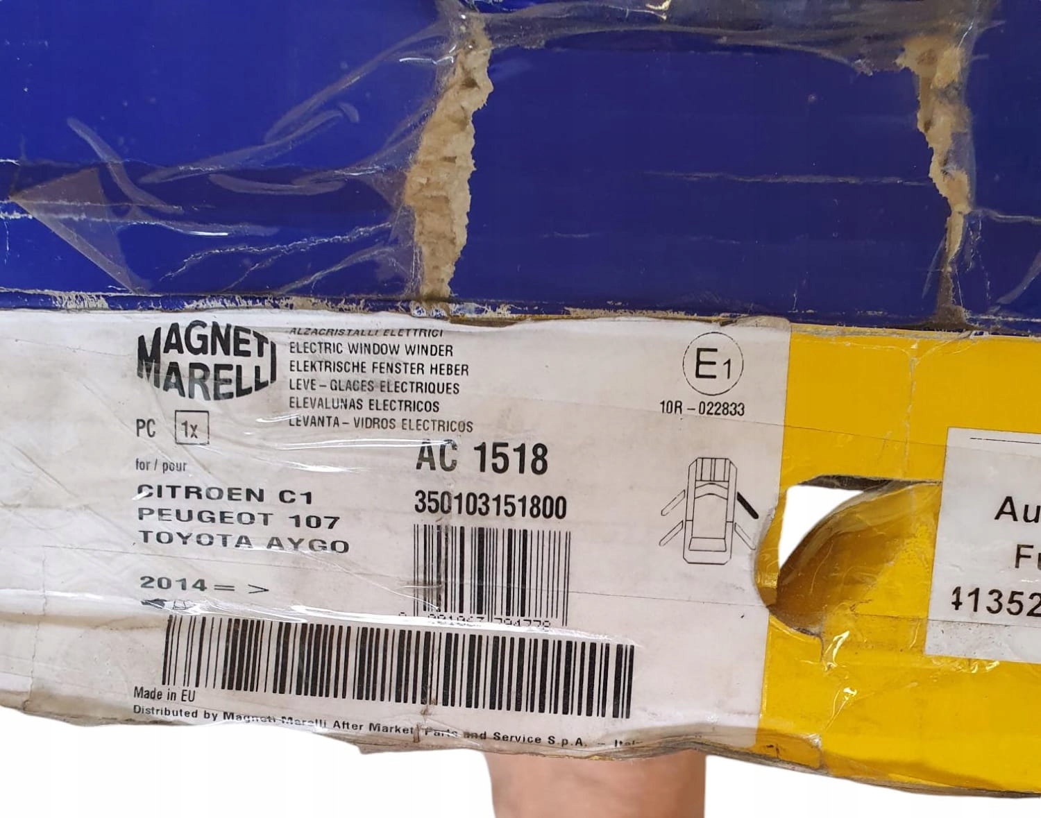 MAGNETI MARELLI 350103151800 Podnośnik szyby Producent części Magneti Marelli