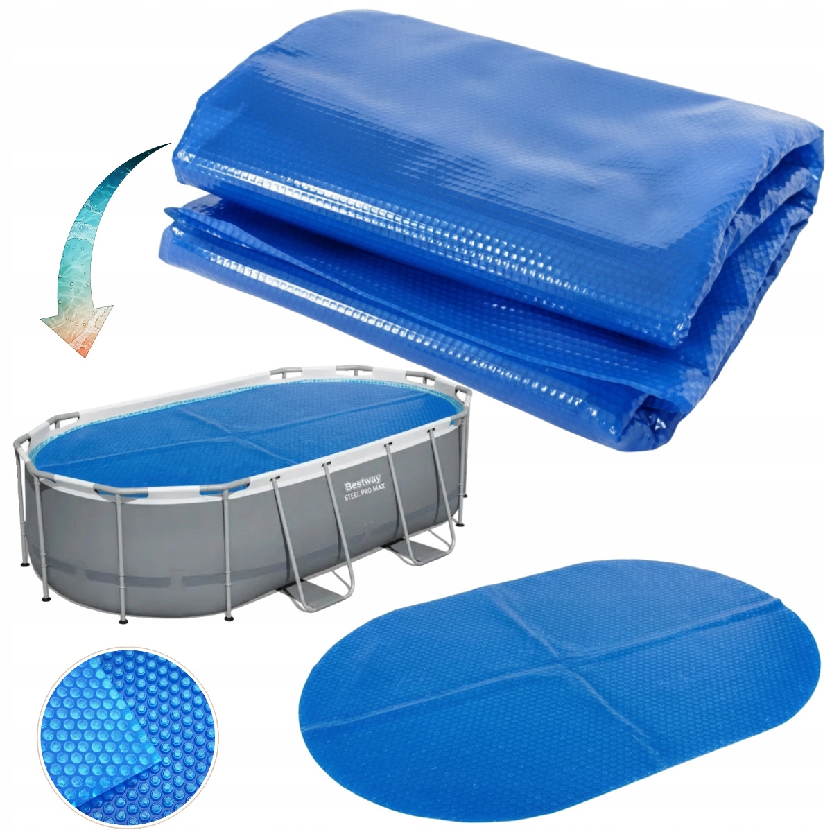 Krycí Plachta Do Bazénu Solární Panel Je Vhodný Pro Bazén Bestway 56620