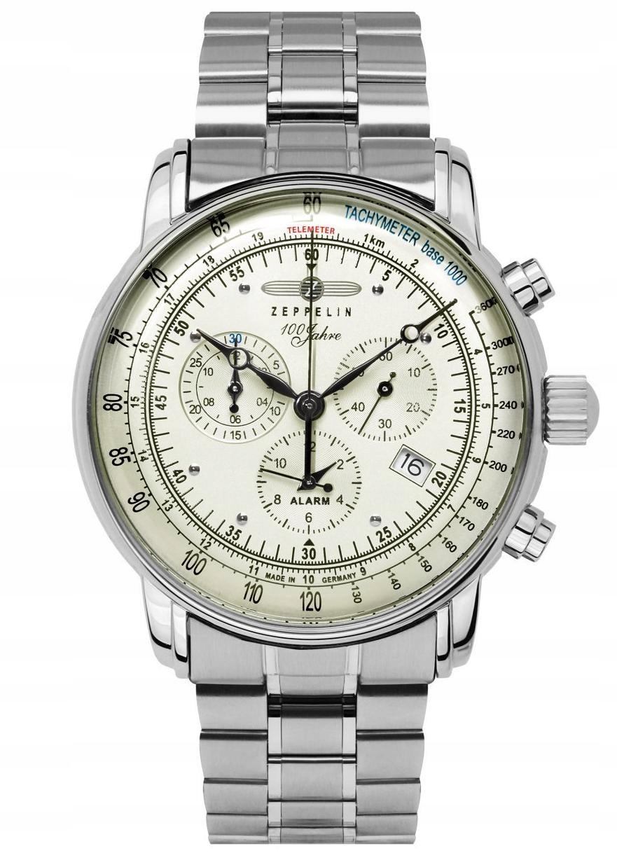 Nové Originální Pánské hodinky Zeppelin 100 Jahre 8680MB-3 Chronograf data