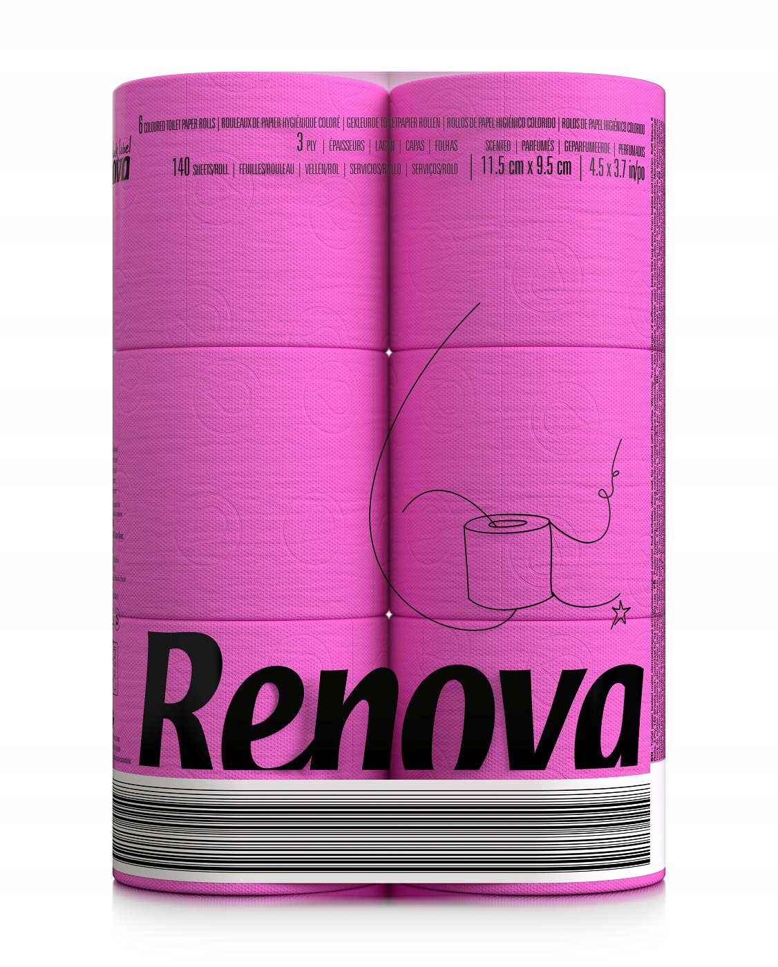 

Różowy Papier Toaletowy Premium Renova 6 rol