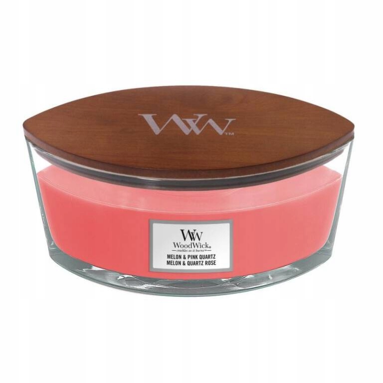 

Melon & Pink Quartz WoodWick świeca elipsa