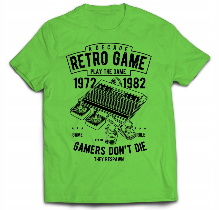 

Koszulka Konsola Arcade Retro Gamer Play 9/10 Lat